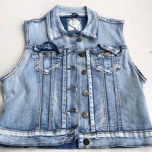 Puzzle Denim Vest